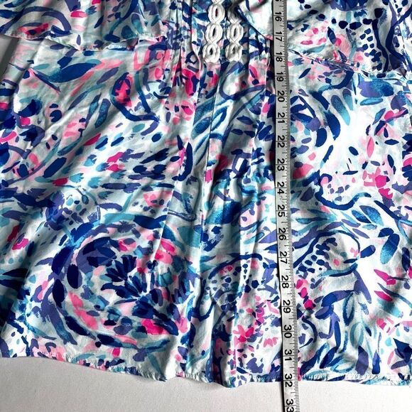 Lilly Pulitzer Hollie Blue Pink Tunic Dress JS1236 Women's (S) - Picture 5 of 7